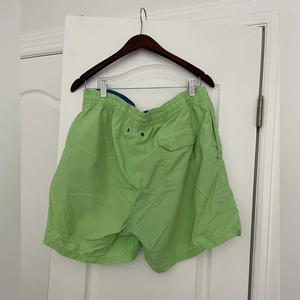 Polo Ralph Lauren Lime Green Swim Trunks Men’s XXL Mesh Lined Pony Logo Classic